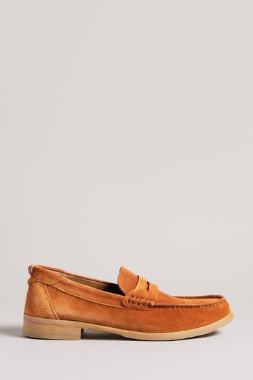 Ted Baker Brown Suede Moccasin Shoes