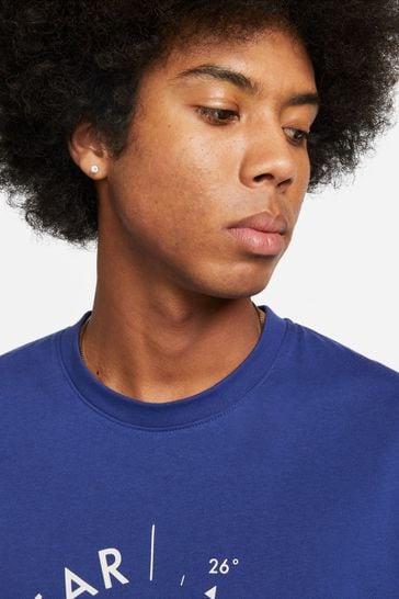 Nike Navy Sports Utility Printed Graphic T Shirt