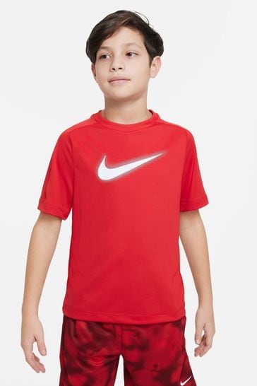 Nike Red Dri-FIT Multi Graphic Training T-Shirt