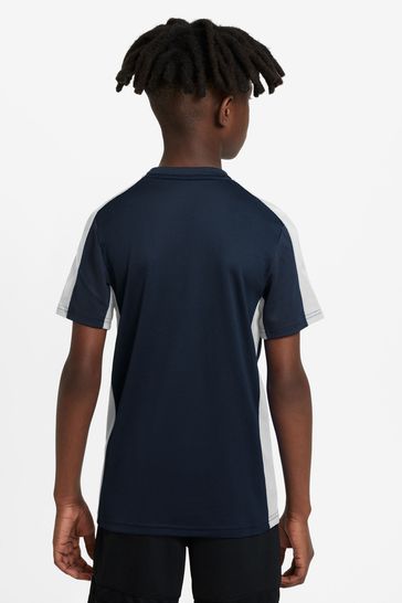 Buy Nike Navy Dri FIT Academy Training T Shirt from Next Luxembourg