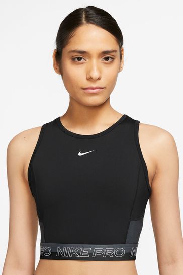 Black nike deals crop