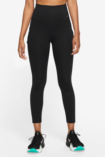 Nike Black Dri-FIT One High-Waisted 7/8 Novelty Leggings