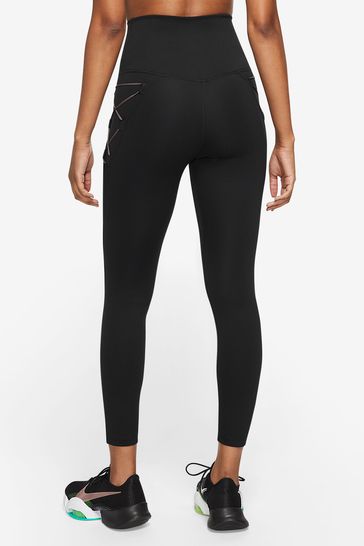 Buy Nike Black Dri-FIT One High-Waisted 7/8 Novelty Leggings from Next  Luxembourg