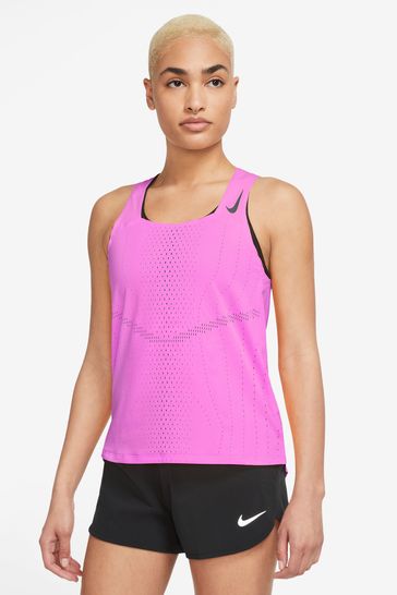 Buy Nike Pink Dri FIT ADV AeroSwift Racing Singlet from Next