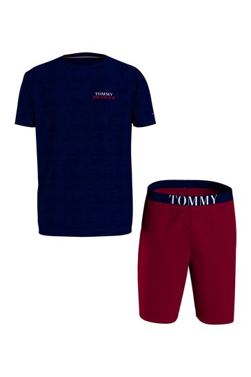 Tommy Hilfiger Blue Short Sleeve Ultra Soft Pyjama Set