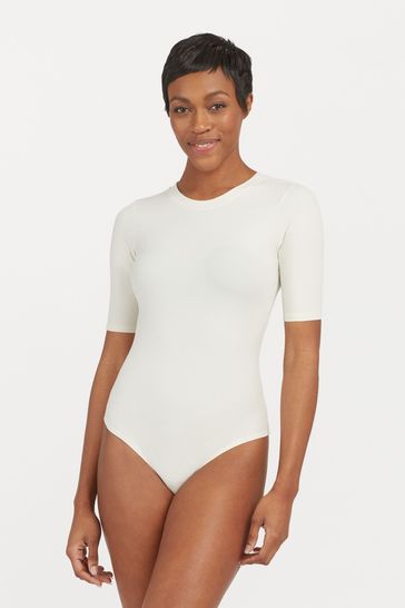Buy SPANX® Suit Yourself Ribbed Short Sleeve Tummy Control Bodysuit from  Next USA