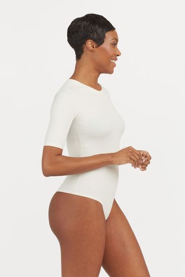 Buy SPANX® Suit Yourself Ribbed Short Sleeve Tummy Control Bodysuit from  Next Australia