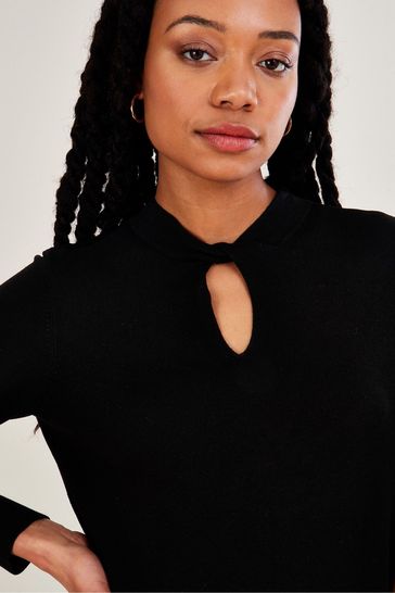 Black twist jumper sales