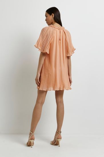 Pleated smock best sale dress