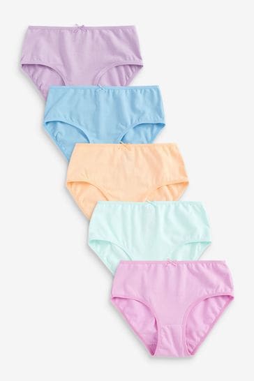 Multi Pastel Briefs 5 Pack (1.5-16yrs)