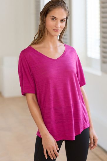 raspberry coloured top