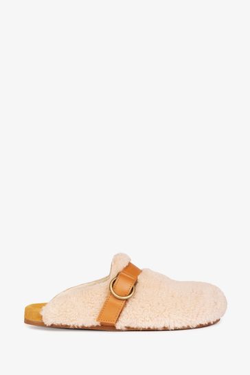 Penelope Chilvers Cream Telluride Shearling Shoes