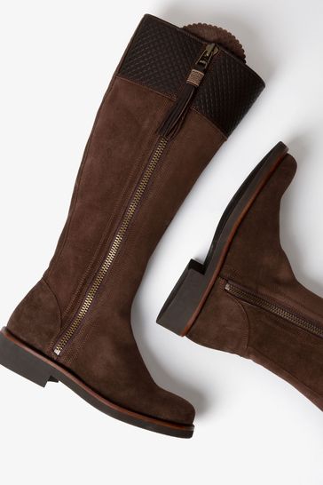 Buy Penelope Chilvers Artisan Tassel Brown Suede Boots from Next