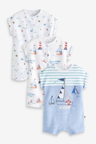 Buy Baby Rompers 3 Pack from the Next UK online shop