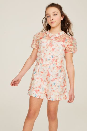 Girls ted top baker playsuit