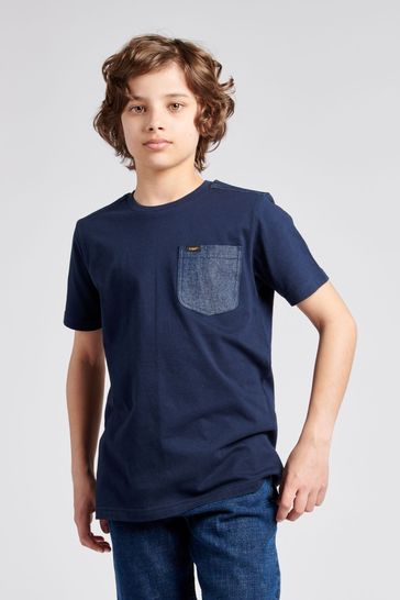 Lee Boys Classic Denim Pocket T Shirt