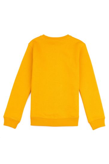 Yellow crew neck sweatshirt online