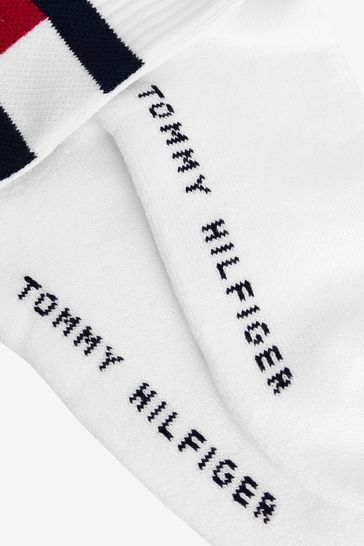 Buy Tommy Hilfiger White Flag Socks 3 Pack from Next Luxembourg
