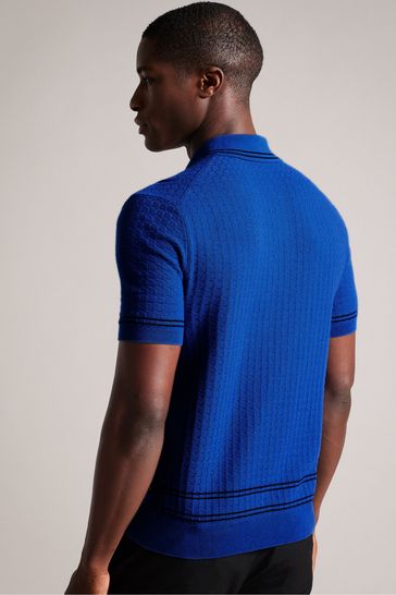 Blue black deals polo shirt