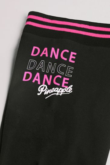 PINEAPPLE Dancewear Girls Logo Dance Leggings Black