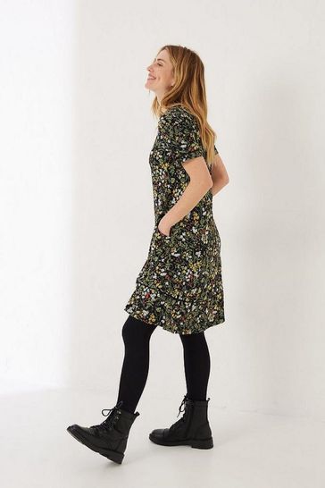 Buy FatFace Black Simone Forest Jersey Dress from Next Denmark