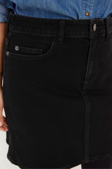 Black denim skirt fat face store