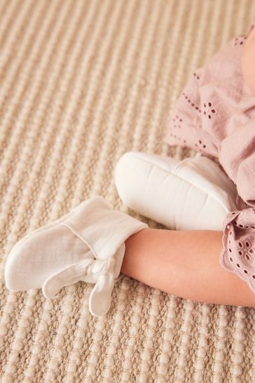 Buy White Baby Booties 0 18mths from Next Canada