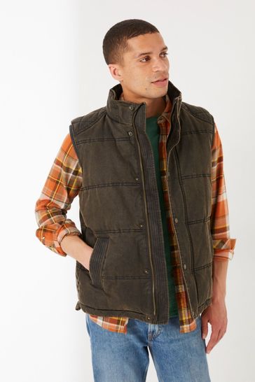 Buy FatFace Brown Paignton Gilet from Next Luxembourg