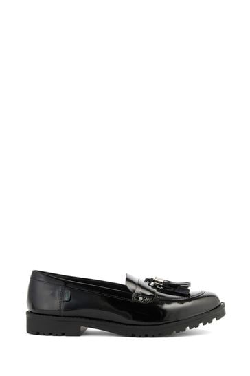 Kickers Lachly Black Loafer Tassel Shoes