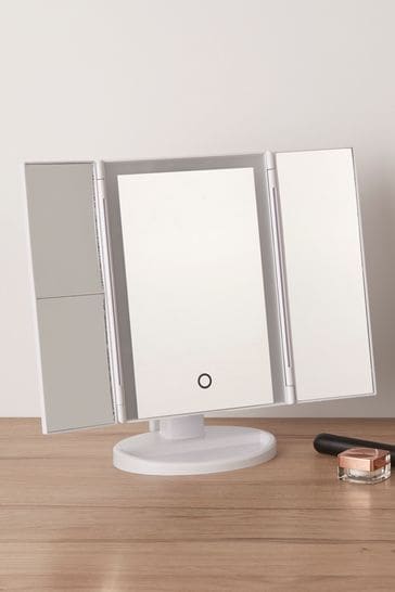 Searchlight White Queen TriFold Mirror