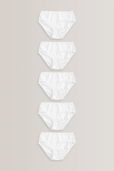White Lace Briefs 5 Pack (1.5-16yrs)