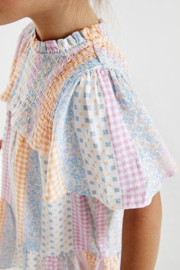 Next patchwork dress top