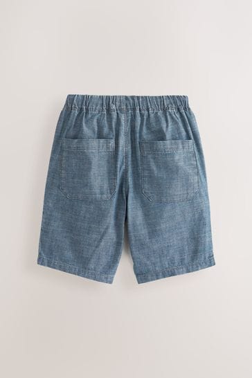 Buy Blue Pull On 100 Cotton Shorts 3 Pack 3 16yrs from Next Bahrain