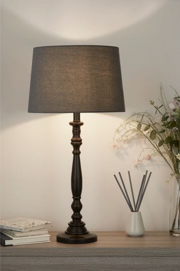 Black candlestick floor hot sale lamp
