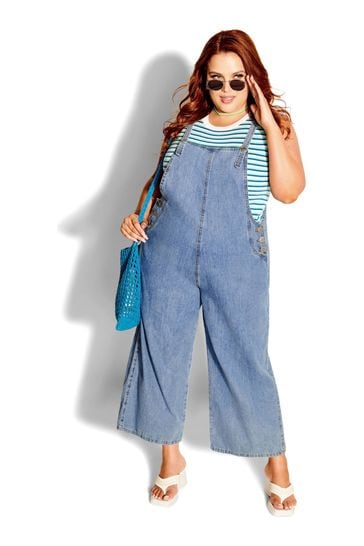 City Chic Blue Innocence Overall
