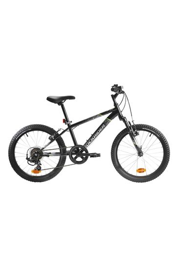 Decathlon Black 20 Inch Kids Mountain Bike Rockrider St 500 6 9 Years