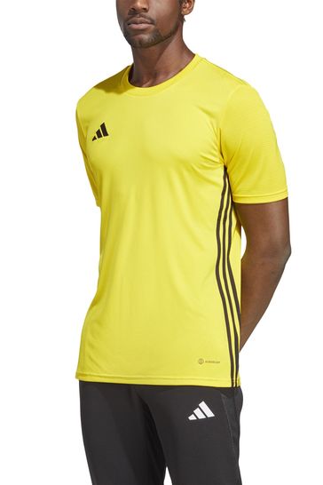Adidas yellow and black football kit on sale