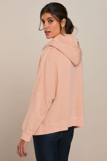 Coral pink hoodie best sale
