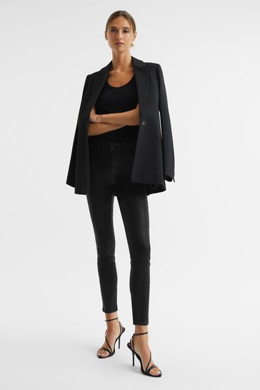 Reiss coated jeans top