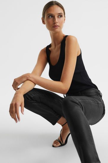 Paige coated shop skinny jeans