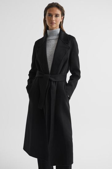 Cashmere black top coat
