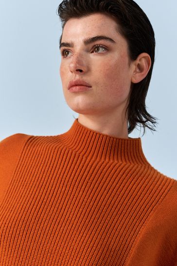Zara orange jumper top