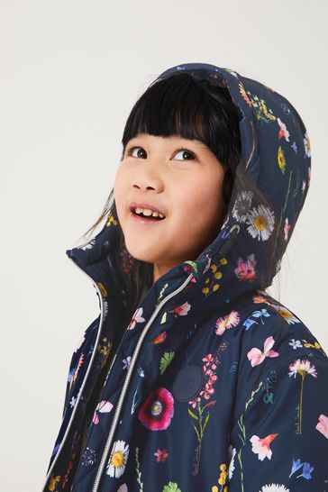 Girls navy rain mac new arrivals