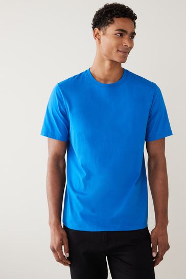 Blue Regular Fit Essential Crew Neck T-Shirt