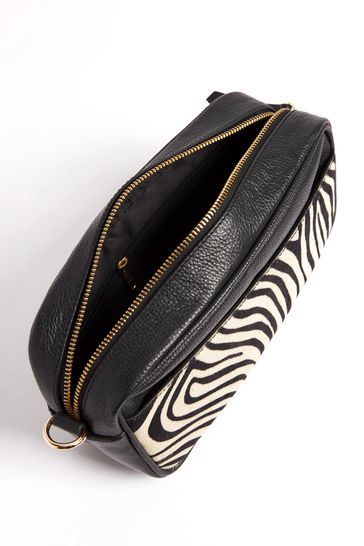 Zebra cross body bag shop