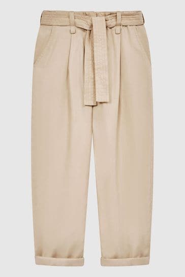 Beige paper bag discount pants