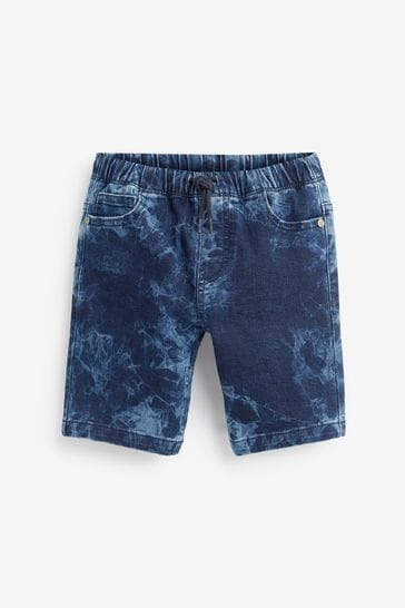 Blue Tie Dye Denim Shorts (3-16yrs)