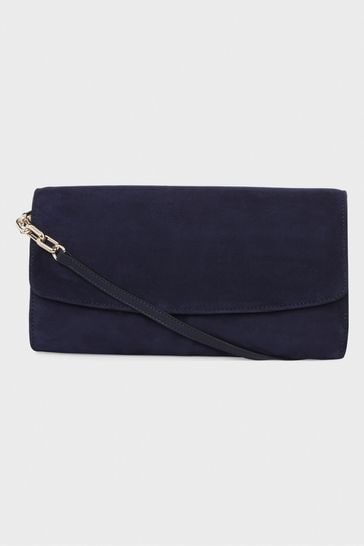 Hobbs navy clearance clutch bag