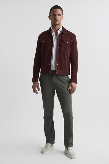 Reiss jagger suede jacket cheap