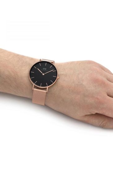 Buy Daniel Wellington Petite 36 Melrose Black Watch from the Next